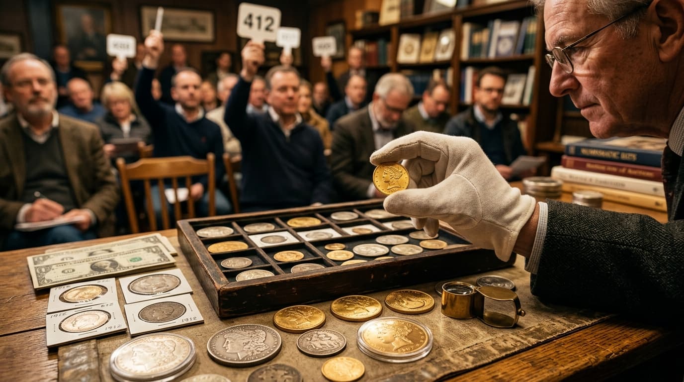 ガレージセールで見つかったコインケース、中身は銀貨と「海からの出土品」