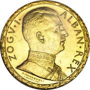 100 Franga Ari = 500 Lek