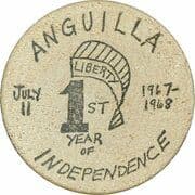 Wooden Nickel (Anguilla Independence) - Anguilla