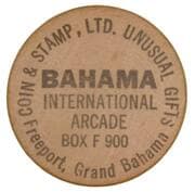 Wooden Nickel - Coin & Stamp, Ltd. (Freeport) - The Bahamas