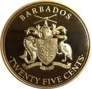 25 Cents 0.25 BBD = JPY 20