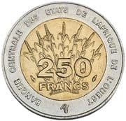 250 Francs CFA 250 XOF = JPY 70