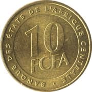 10 Francs CFA 10 XAF = JPY 2.80