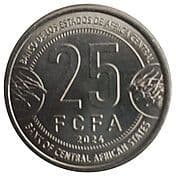 25 Francs CFA 25 XAF = JPY 6.98
