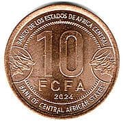 10 Francs CFA 10 XAF = JPY 2.79
