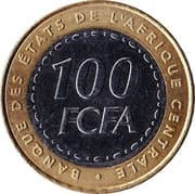 100 Francs CFA 100 XAF = JPY 28
