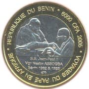 6000 Francs / 4 Africa (IDAO Coinage; Papal Visit to Africa) - Benin (1975-date)