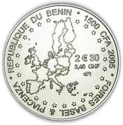 1500 Francs / 1 Africa (European Union; IDAO coinage) - Benin (1975-date)