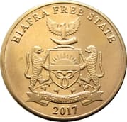 10 Shillings (African Elephant) - Biafra