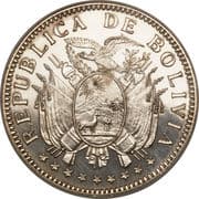 50 Centavos = ½ Boliviano