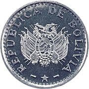 2 Centavos 0.02 BOB = JPY 0.45