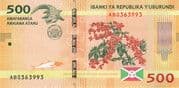 500 Francs 500 BIF = JPY 27
