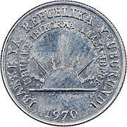 1 Franc 1 BIF = JPY 0.05