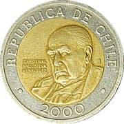 500 Pesos 500 CLP = JPY 89