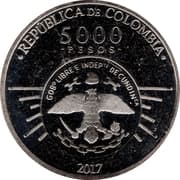 5000 Pesos 5000 COP = JPY 207