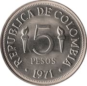 5 Pesos 5 COP = JPY 0.21