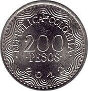 200 Pesos 200 COP = JPY 8.45