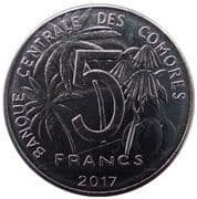 5 Francs 5 KMF = JPY 1.87