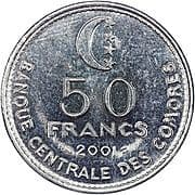 50 Francs 50 KMF = JPY 19