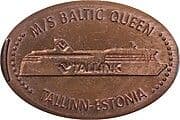 Elongated Coin - M/S Baltic Queen - Estonia