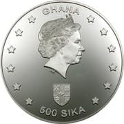 500 Sika - Elizabeth II (Phoenician Navigators) - Ghana (1957-date)