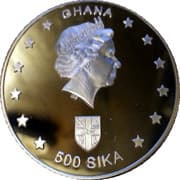 500 Sika - Elizabeth II (The Windsor Royals) - Ghana (1957-date)
