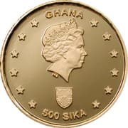 500 Sika - Elizabeth II (Phoenician Navigators) - Ghana (1957-date)