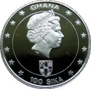 100 Sika - Elizabeth II (50th Anniversary of Coronation) - Ghana (1957-date)