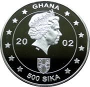 500 Sika - Elizabeth II (Queen Elizabeth II - Golden Jubilee) - Ghana (1957-date)
