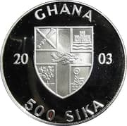 500 Sika (2004 Summer Olympics in Athens) - Ghana (1957-date)