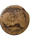 2 Sous countermarked Guadeloupe - Guadeloupe