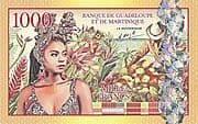 1000 Francs Guadeloupe et Martinique (polymer) - Guadeloupe