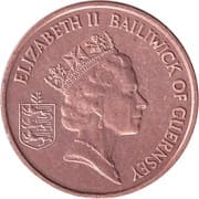 1 Penny 0.01 GGP = JPY 2.10