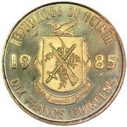10 Francs Guinéens 10 GNF = JPY 0.18