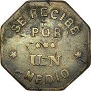 ½ Real (George D. Emery, Belize City; Large) - Honduras