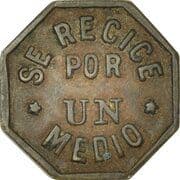 ½ Real (George D. Emery, Belize City; Small) - Honduras