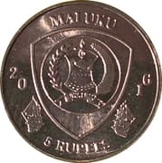 5 Rupees (Centropyge bicolor) - Indonesia (1949-date)