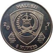 5 Rupees (Zebrasoma veliferum) - Indonesia (1949-date)