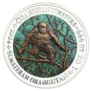 Bullion - Orangutan Sumatera (Coloured) - Indonesia (1949-date)