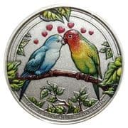 Bullion - Love Birds (Antique Coloured) - Indonesia (1949-date)