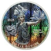 Bullion - Dayak Dancer (Coloured Hologram) - Indonesia (1949-date)