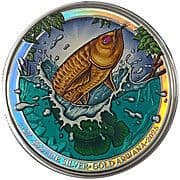 Bullion - Gold Arwana (Holographic Proof Enamel with Stone) - Indonesia (1949-date)