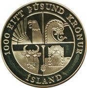 1000 Krónur 1000 ISK = JPY 1284