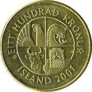 100 Krónur 100 ISK = JPY 127