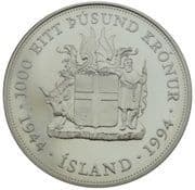 1000 Krónur 1000 ISK = JPY 1286