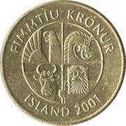 50 Krónur 50 ISK = JPY 64