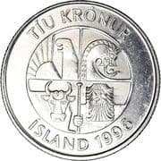 10 Krónur 10 ISK = JPY 13