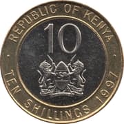 10 Shillings 10 KES = JPY 12