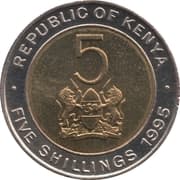 5 Shillings 5 KES = JPY 6.04