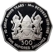 500 Shillings 500 KES = JPY 607